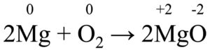 N.o. in una reazione redox