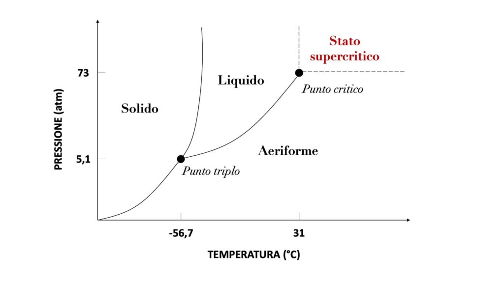 Il punto critico in un diagramma di stato